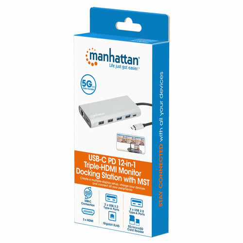 Manhattan 130660 laptop dock/port replicator