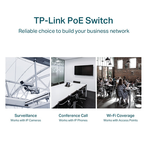 28-Port Gigabit Managed Switch TP-Link TL-SG1428PE PoE+ Rack Mount