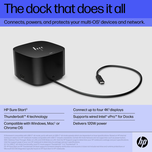HP Thunderbolt 120W G4 Dock