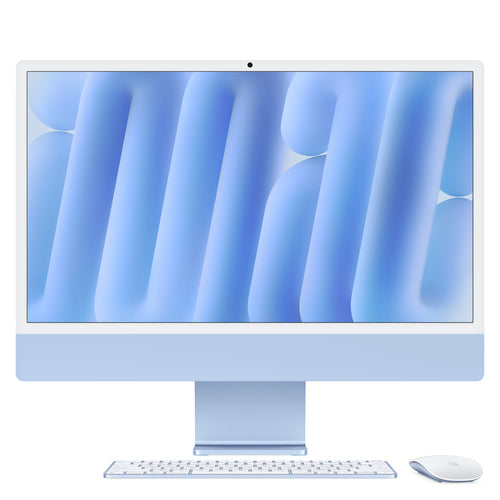 24-inch Apple iMac M4 Chip 10-Core CPU 10-Core GPU 24GB RAM 512GB SSD Blue