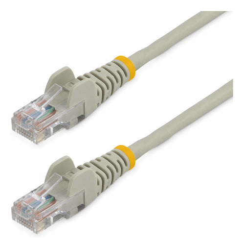 Cat5e Patch Cable 10ft Gray Snagless UTP Networking Cable