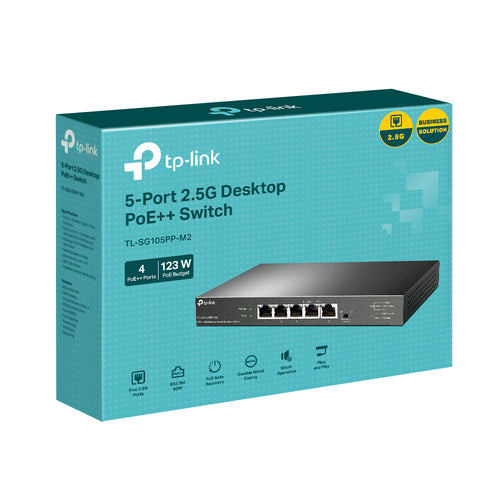 2.5G Desktop Switch TP-Link 5-Port Gigabit Ethernet PoE