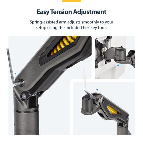 Desk Mount Monitor Arm for 32-Inch Display VESA 100x100 Fully Articulating Black