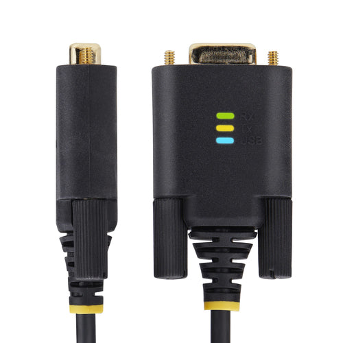 USB to Serial Adapter Cable 3ft Black FTDI IC Windows/macOS/Linux