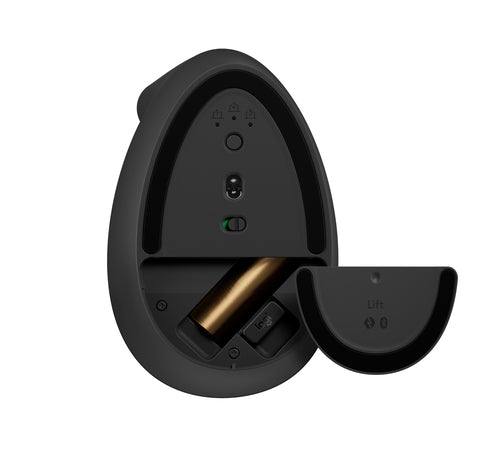 Logitech Lift Left Vertical Ergonomic Mouse Wireless Bluetooth 4000 DPI Graphite