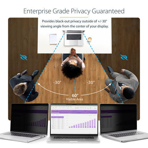 Display Privacy Filter StarTech 15MAM-PRIVACY-SCREEN Anti-Glare Magnetic Removable 15-inch - 15MAM-PRIVACY-SCREEN