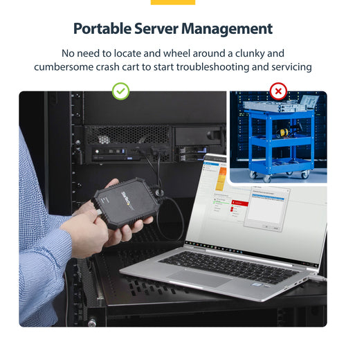 KVM Switch StarTech.com NOTECONS02X Full HD 1920x1200 Rugged Housing