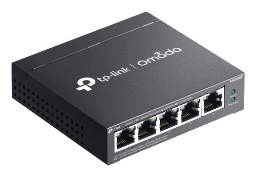 Network Switch TP-Link Omada ES205GP 5-Port Gigabit PoE+ Managed Wall Mountable - ES205GP