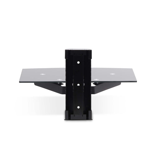 AV Equipment Shelf StarTech.com 1B-WALL-MOUNT-SHELF Black Tempered Glass Adjustable Height