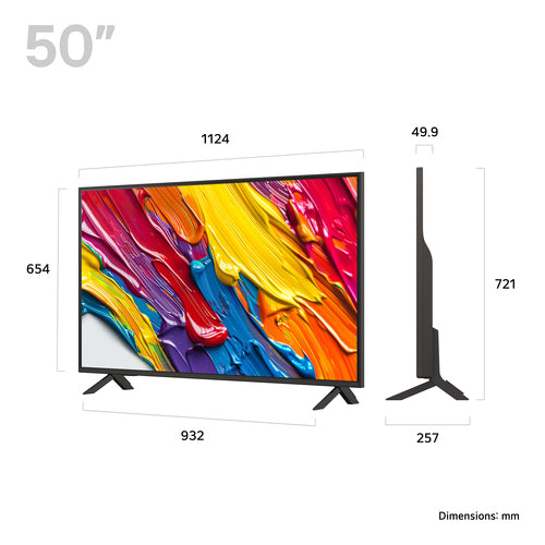50 Inch LG QNED Smart TV 4K UHD 3840 x 2160 Wi-Fi