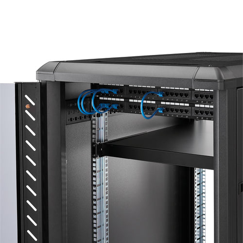 Adjustable Rack Mount Shelf StarTech.com ADJSHELFHD 330lbs 19.5-38in Depth Steel - ADJSHELFHD