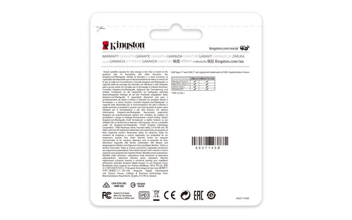 USB-C Flash Drive Kingston DataTraveler 70 256GB 3.2 Gen 1 Compact