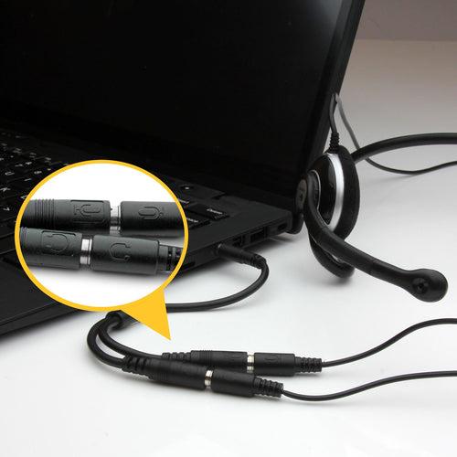 Audio Splitter StarTech MUYHSMFF 3.5mm 4-Position to 3-Position 2-Position Male Female - MUYHSMFF