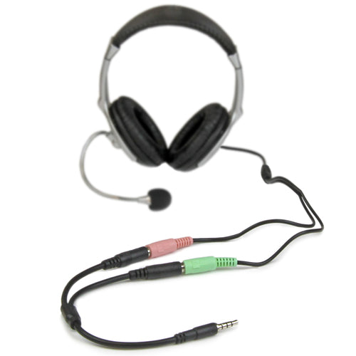 Audio Splitter StarTech MUYHSMFF 3.5mm 4-Position to 3-Position 2-Position Male Female - MUYHSMFF