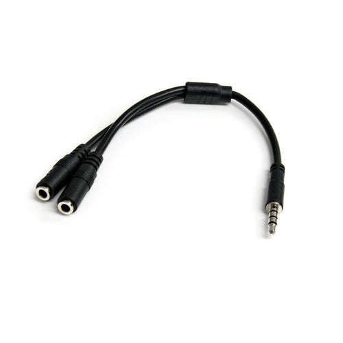 Audio Splitter StarTech MUYHSMFF 3.5mm 4-Position to 3-Position 2-Position Male Female - MUYHSMFF