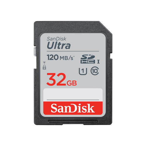 SDHC Memory Card SanDisk Ultra 32GB Class 10 UHS-I 120MB/s - SDSDUN4-032G-GN6IN
