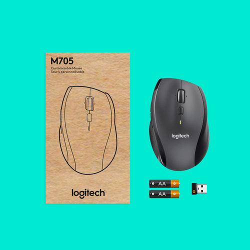 Wireless Mouse Logitech Marathon M705 Optical RF 1000 DPI Right-Hand - 910-006034