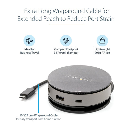 Laptop Dock StarTech.com DKT31CHDVCM USB-C 4K HDMI 10Gbps