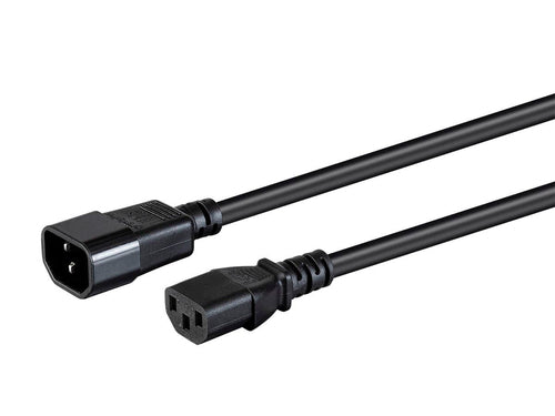 Power Cable 3.7m C13 C14 Coupler SJT 15A Monoprice