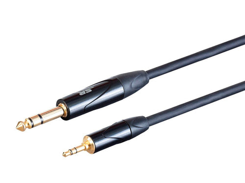 3.5mm TRS to 6.35mm TRS Audio Cable 1.82m Black Monoprice