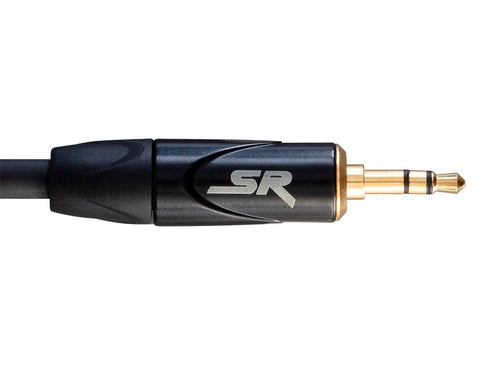 3.5mm TRS to 6.35mm TRS Audio Cable 1.82m Black Monoprice