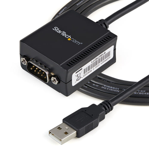 USB to Serial Adapter StarTech ICUSB2321F 0.2m Black COM Retention DB-9