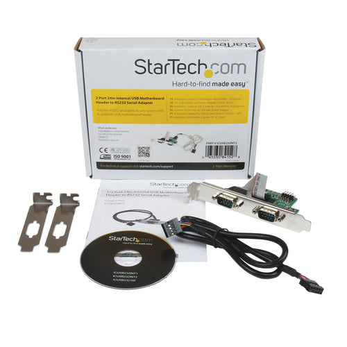 USB to Dual Serial RS232 Adapter StarTech.com High-Speed 115.2 Kbps