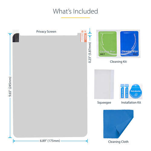11 Inch Privacy Screen Filter for iPad Pro Anti-Glare Touch-Enabled