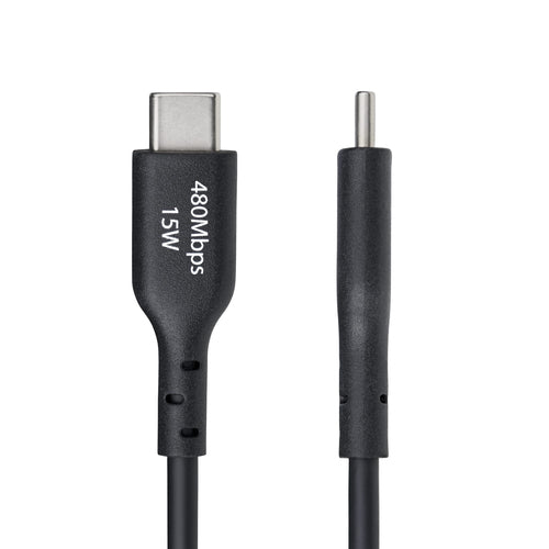 USB Charging Cable 3ft USB-A to USB-C 3A Fast Charge Black