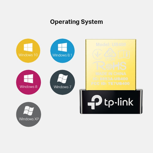 Bluetooth USB Adapter TP-Link UB400 Wireless Connection Range 10m Compact Design