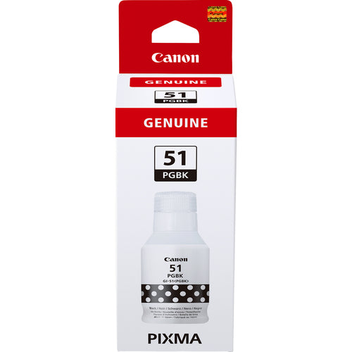 Printer Ink Canon GI-51PGBK Black Original for PIXMA G1520 G2520 G2560 G3520 G3560 - 4529C001