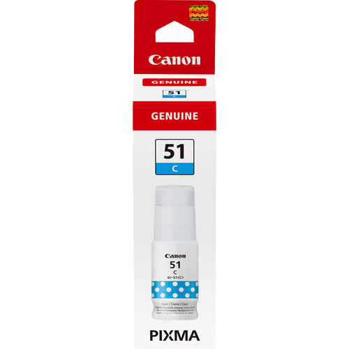 Printer Ink Canon GI-51C Cyan Original Ink Bottle 7700 Pages - 4546C001