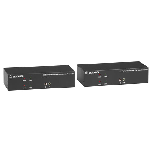 Black Box OVER CATX 4K DUAL-HEAD DISPLAYPORT USB 2.0 KVM extender