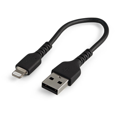 USB-A to Lightning Cable StarTech.com 6-Inch Aramid Fiber MFi Certified Fast Charging