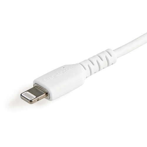 StarTech.com 12-inch Durable White USB-A to Lightning Cable - MFi Certified Charger - 30cm