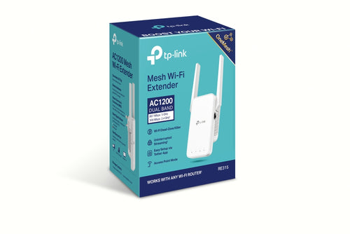 AC1200 TP-Link RE315 Mesh Wi-Fi Range Extender 867Mbps 2.4GHz 5GHz