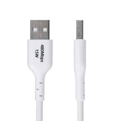 USB Cable StarTech 6.6ft USB-A to USB-C 3A USB 2.0 TPE Jacket - USB2AC2MNCWHE