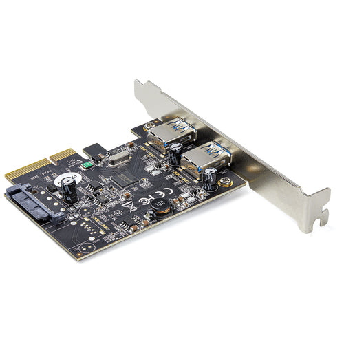 USB PCIe Card StarTech 2-Port 10Gbps USB 3.1/3.2 Gen 2 Type-A Full/Low Profile - PEXUSB312A3