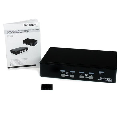 KVM Switch StarTech.com SV431USB 4-Port VGA 1920x1440 Rack-Mountable