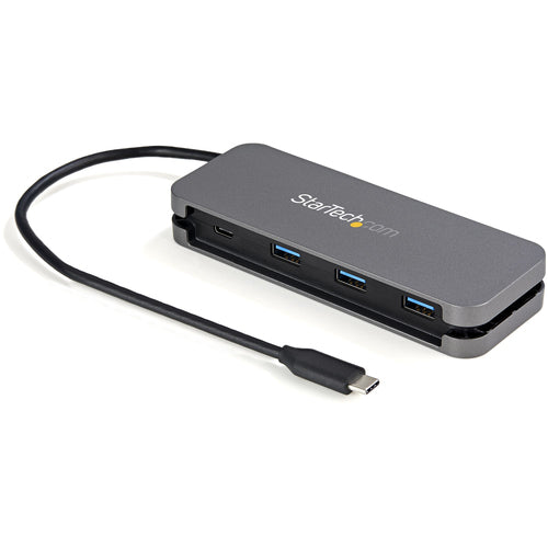 4-Port USB-C Hub with 3 USB-A Ports 5Gbps Speed Portable Adapter