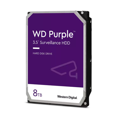 Internal Hard Drive Western Digital Blue Purple 8 TB 5400 RPM 256 MB 3.5" SATA III - WD85PURZ