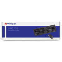 Wireless Keyboard Verbatim 70724 Full-Size RF Black with Mouse