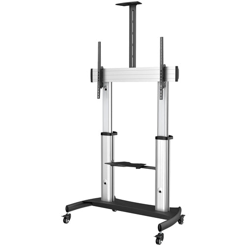 StarTech.com Mobile TV Stand STNDMTV100 - Heavy Duty Cart for 60-100" Displays, Adjustable Height