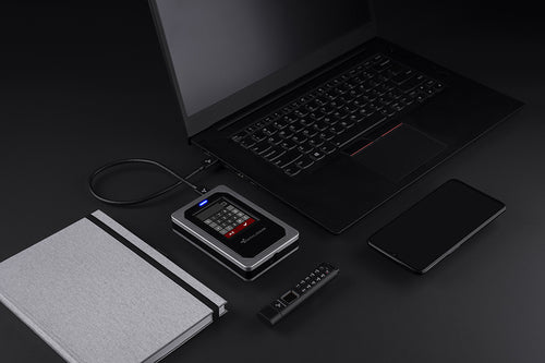 External Hard Drive DataLocker DL4 FE 1TB FIPS 140-3 AES 256Bit Touchscreen