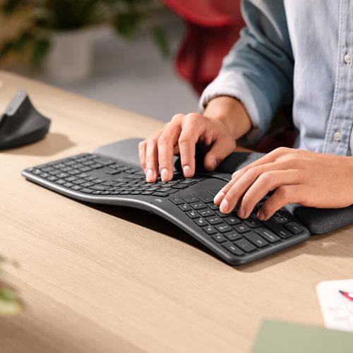 Wireless Keyboard Logitech ERGO K860 Full-size QWERTY Bluetooth Graphite - 920-010108