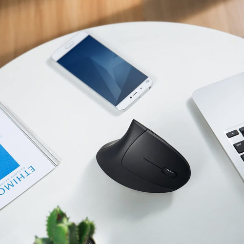 Wireless Vertical Optical Mouse 1600 DPI Black Anker