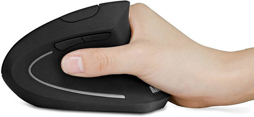Wireless Vertical Optical Mouse 1600 DPI Black Anker