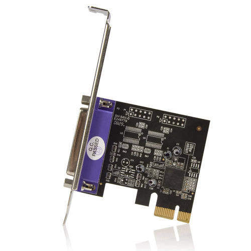 PCIe Parallel Card StarTech PEX1P2 DB25 Black Steel Standard Low Profile