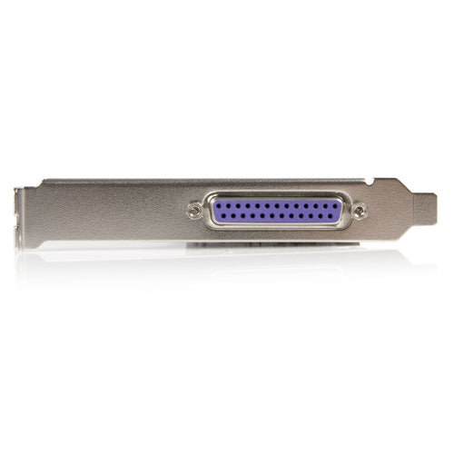 PCIe Parallel Card StarTech PEX1P2 DB25 Black Steel Standard Low Profile