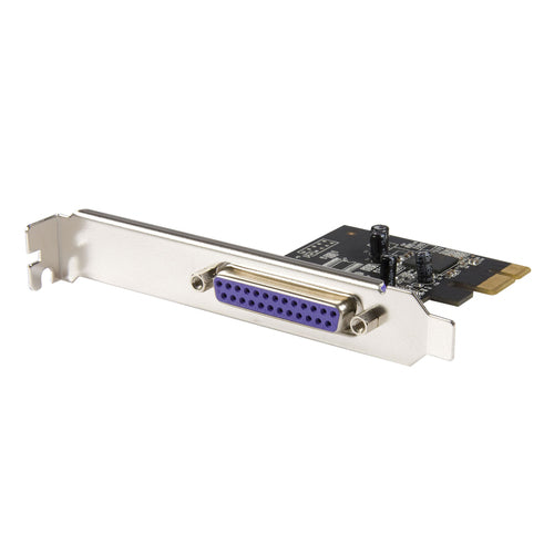 PCIe Parallel Card StarTech PEX1P2 DB25 Black Steel Standard Low Profile